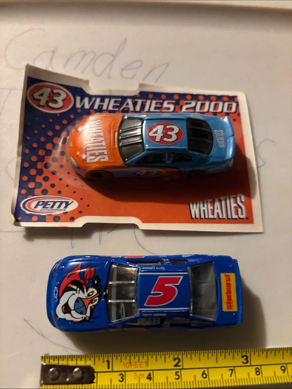 The King Richard Petty #43 Blue and Orange Die-Cast Toy Car +